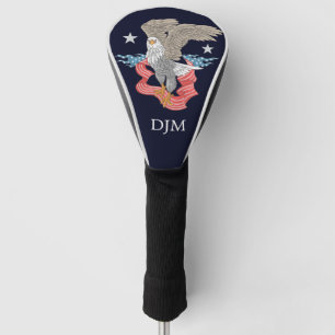 American Eagle Banner Monogram Golf Head Cover