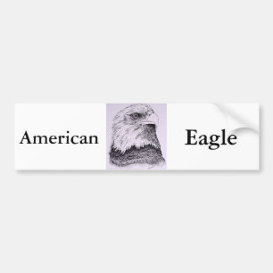 American Eagle Bumper Sticker