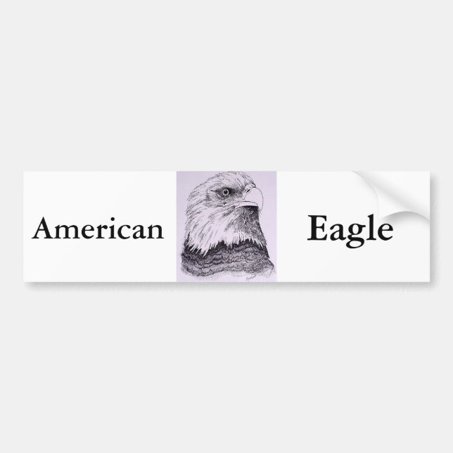 American Eagle Bumper Sticker (Front)