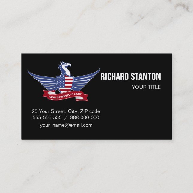 American eagle business card (Front)