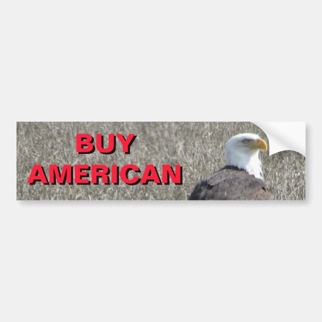 American Eagle Buy American Products Bumper Sticker (Front)