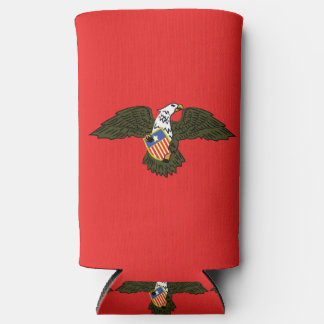 American Eagle Crest God Armeth the Patriot 1812 Seltzer Can Cooler