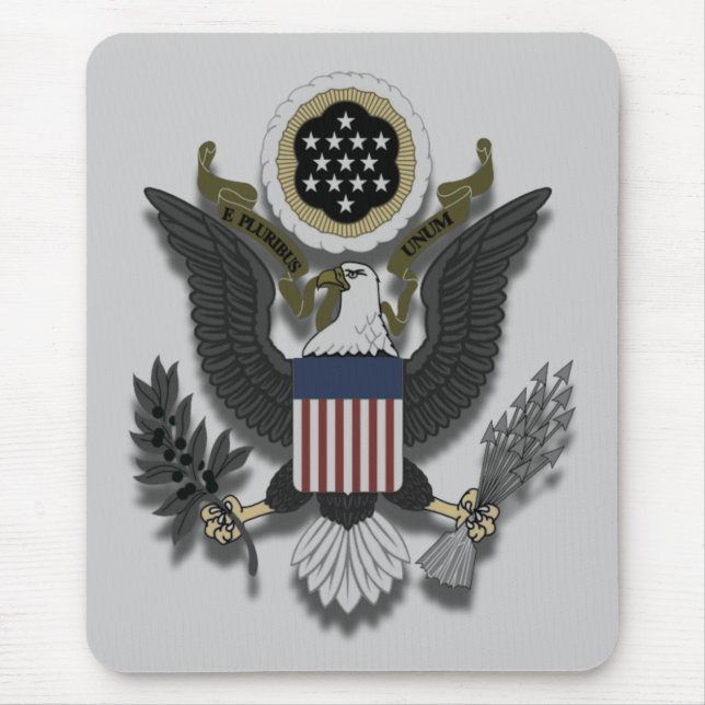 American Eagle E Pluribus Unum Mouse Mat (Front)