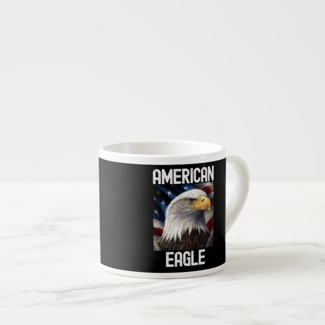 American Eagle Espresso Mug  (Front Right)