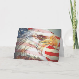 American Eagle Flag Greeting Card