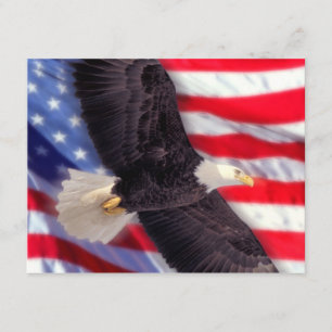 American Eagle & Flag Invitation