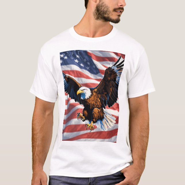 American eagle & flag t-shirt  (Front)