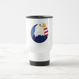 American Eagle Flag  Travel Mug