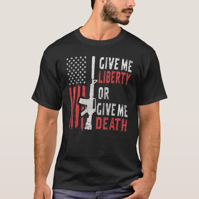 American Eagle Give Me Liberty Or Give Me Death 4t T-Shirt (Front)