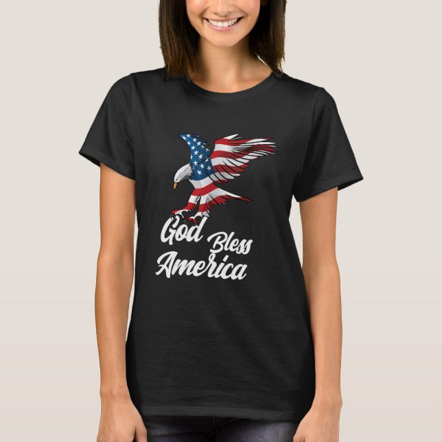 American Eagle God Bless America T-Shirt (Front)