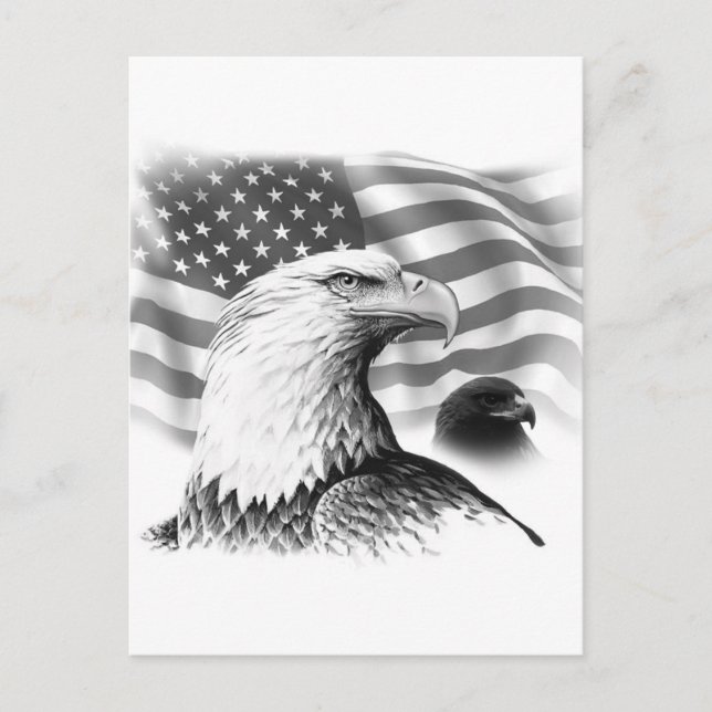 American Eagle Greeting Card (Front)