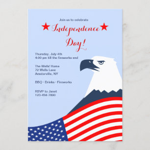 American Eagle July 4th Invitation