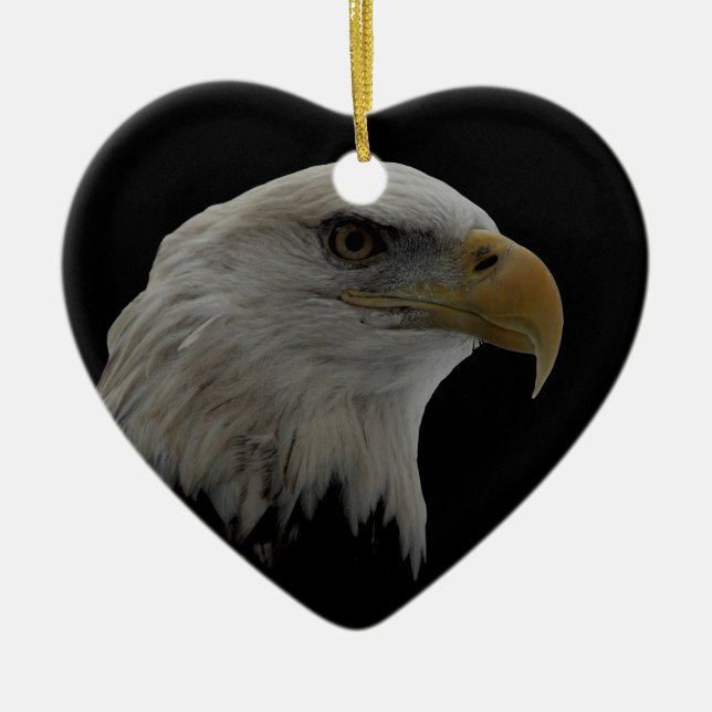 American Eagle Leadership Motivational Ceramic Tree Decoration (Front)
