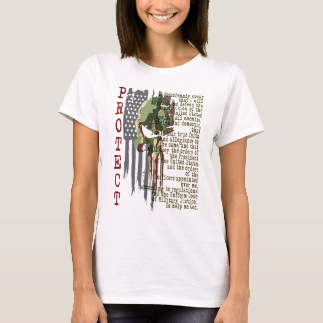 American Eagle Liberty Freedom Patriot Justice For T-Shirt (Front)