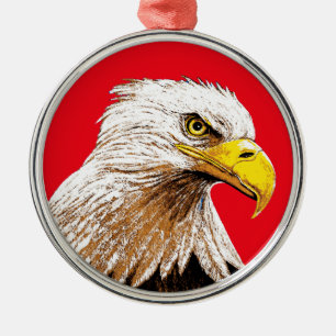 American Eagle Metal Tree Decoration