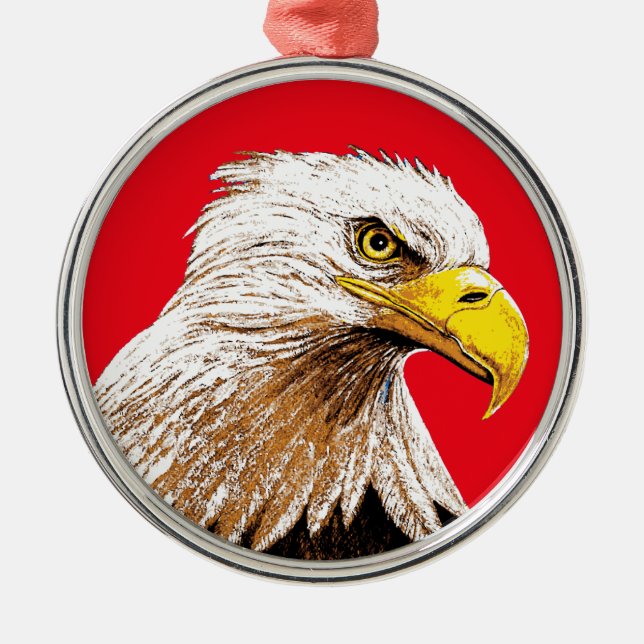American Eagle Metal Tree Decoration (Front)