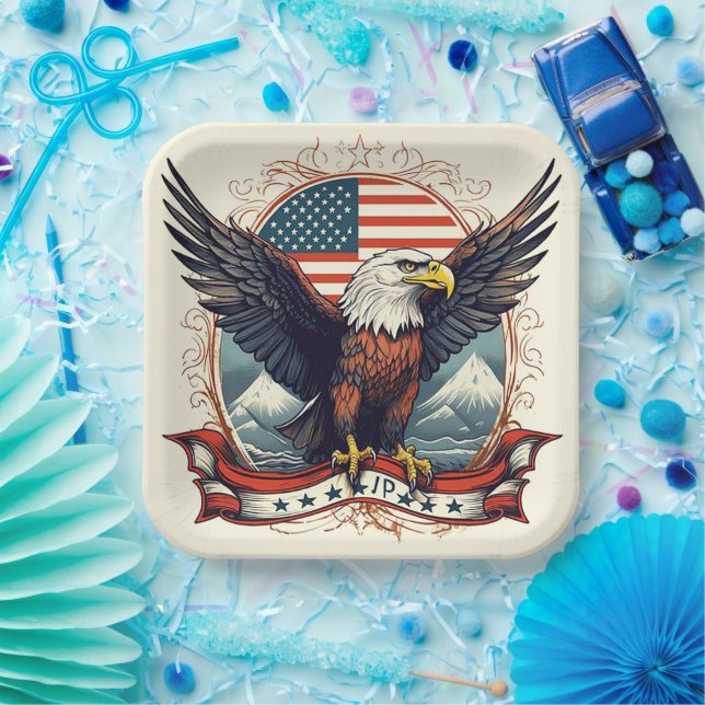 American Eagle Paper Plate (Party)