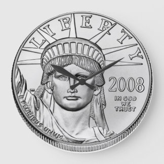 American Eagle Platinum Reverse Proof Coins Large Clock