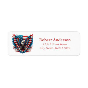 American Eagle Return Address Labels
