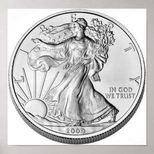American Eagle Silver Bullion Coin Poster