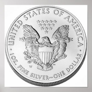 American Eagle Silver Uncirculated Coin Poster