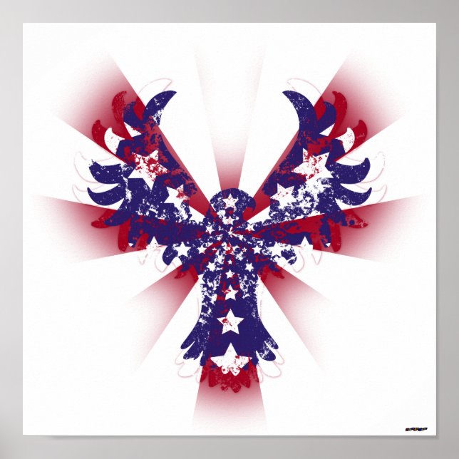 American Eagle Stars & Stripes Poster (Front)