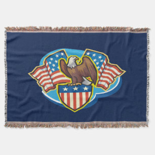 American Eagle Throw Blanket