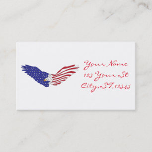 American Eagle Thunder_Cove Patriotic 4th of July Business Card