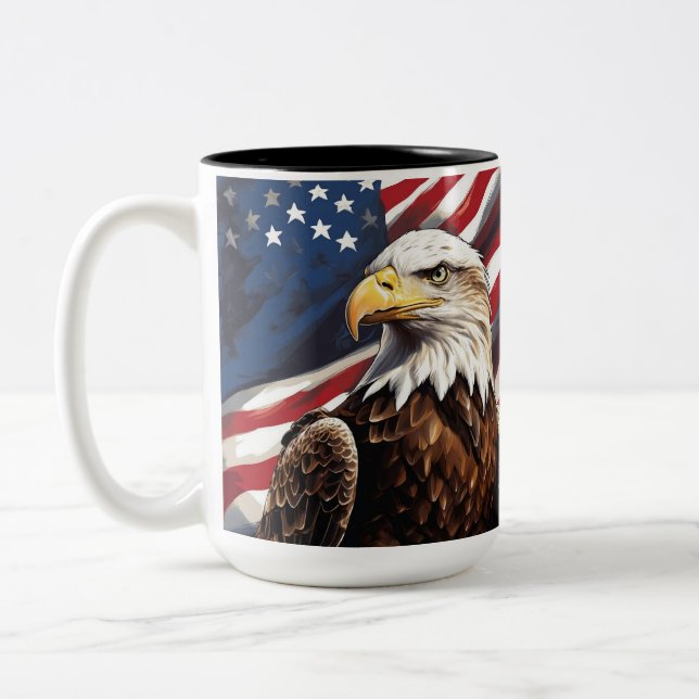 American Eagle Two-Tone Coffee Mug (Left)