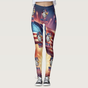American eagle USA Flag All-Over-Print Leggings