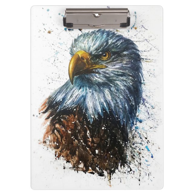 American Eagle Watercolor Clipboard (Front)