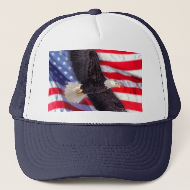 American Eagle with American Flag Cap (Front)