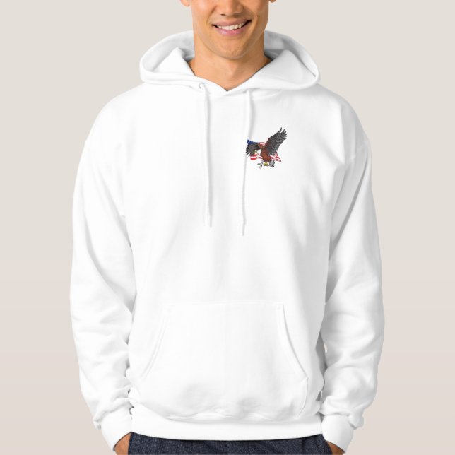 American Eagle with Cross Hoodie (Front)
