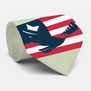 American Eagle with Minimal Flag 🦅 Tie