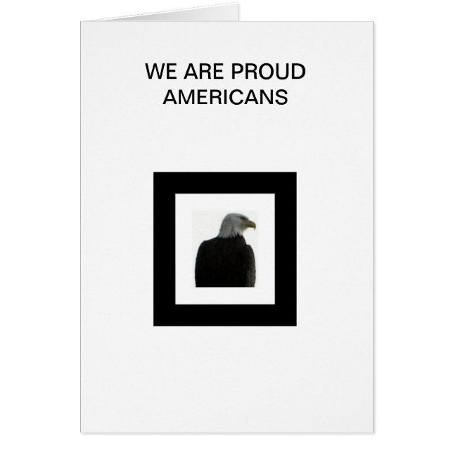 AMERICAN EAGLE WITH THE AMERICAN FLAG (Front)