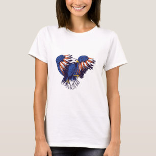 American Eagle with USA Flag Colours T-Shirt
