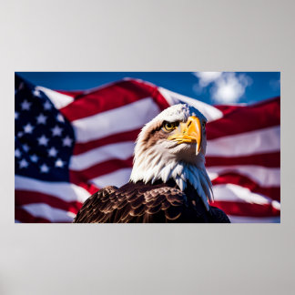 American Eagle x Flag Poster