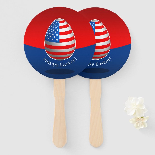 American Easter Hand Fan (Front and Back)