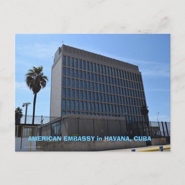 American Embassy in Cuba Postcard (Front)