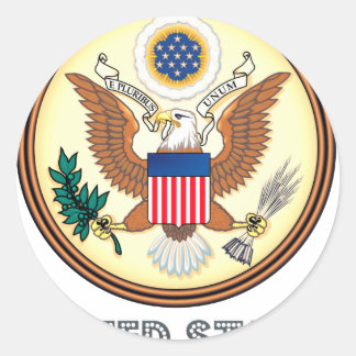 American Emblem Classic Round Sticker