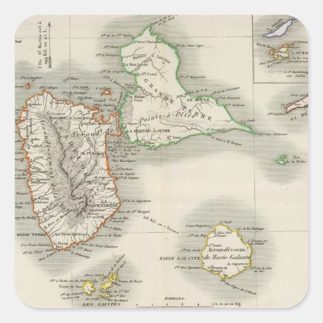 American empire square sticker (Front)