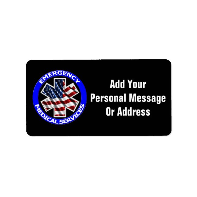 American EMS Return Address Labels (Front)