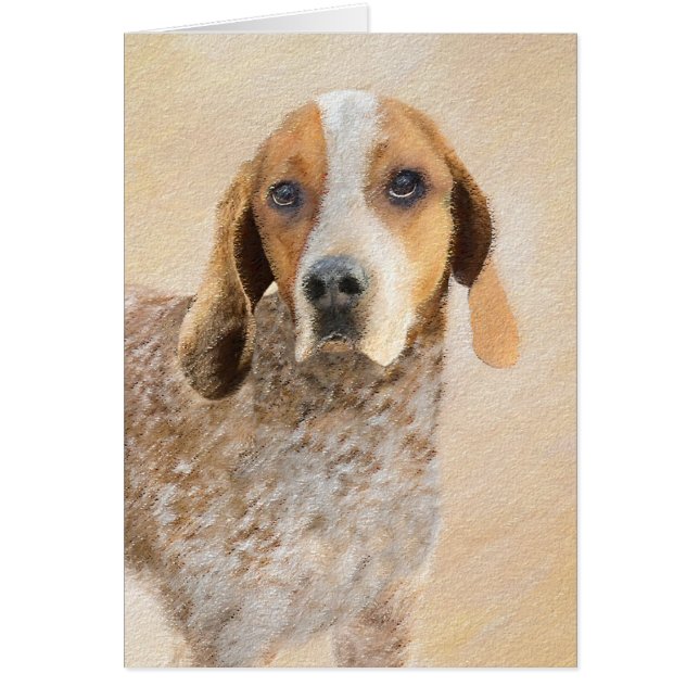 American English Coonhound Painting - Dog Art (Front)