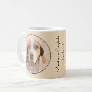 American English Coonhound Painting - Dog Art Coffee Mug
