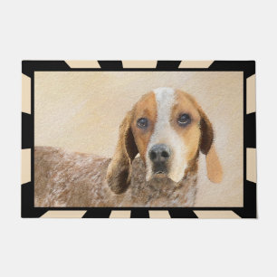 American English Coonhound Painting - Dog Art Doormat