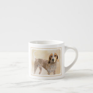 American English Coonhound Painting - Dog Art Espresso Cup