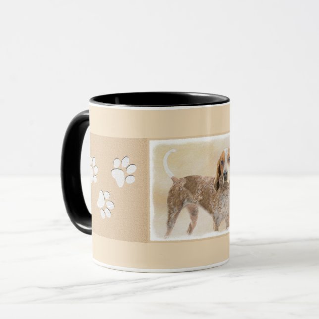 American English Coonhound Painting - Dog Art Mug (Front Left)