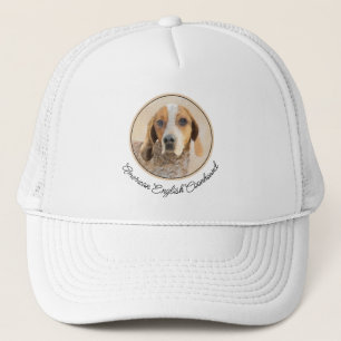 American English Coonhound Painting - Dog Art Trucker Hat