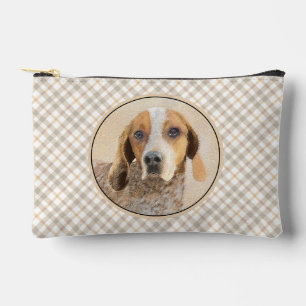 American English Coonhound Redtick Painting Dog Accessory Pouch