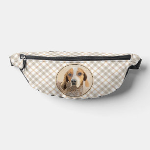 American English Coonhound Redtick Painting Dog Bum Bags